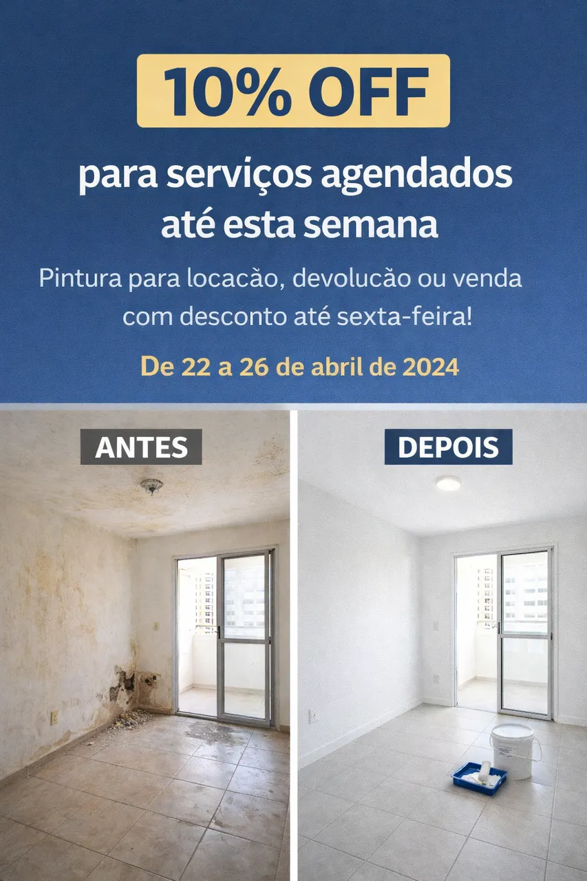 Pintor HGS - Águas Claras DF / Pintura para devolução, locação e venda  - Foto 2