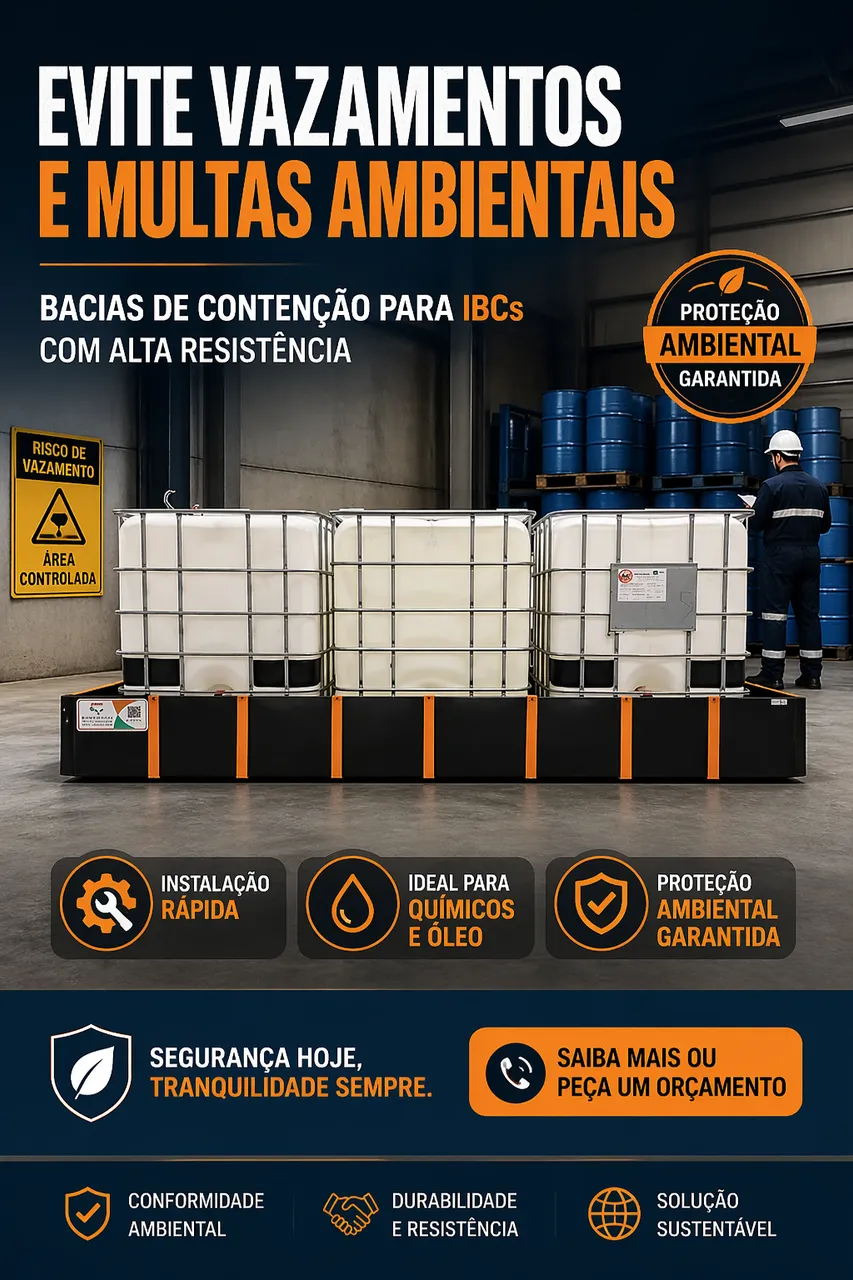 Bacia de Contenção Flexível | Proteção contra Vazamentos e Derramamentos - Foto 5