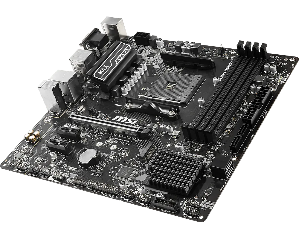 PLACA MÃE MSI B450M PRO-VDH MAX DDR4 AM4 M-ATX - Foto 3