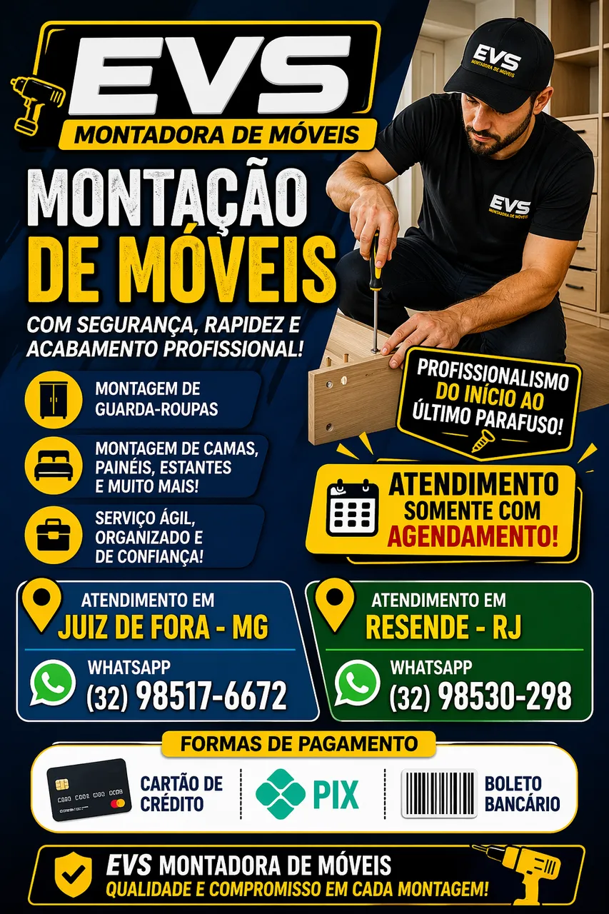 montagem de móveis em geral 