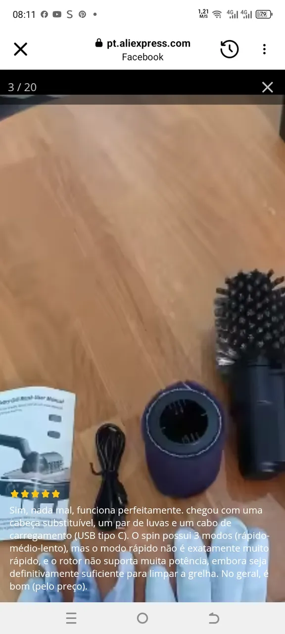 BBQ Grill Brush 3-Speed Settings Electric Grill Brush,180° Adjustable - Foto 3