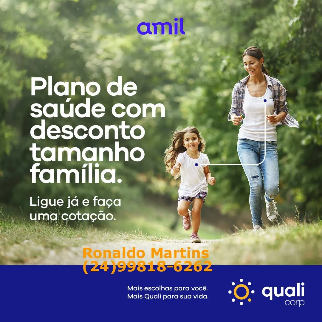 Whatsapp de vendas Amil em VR 24|99818-6262