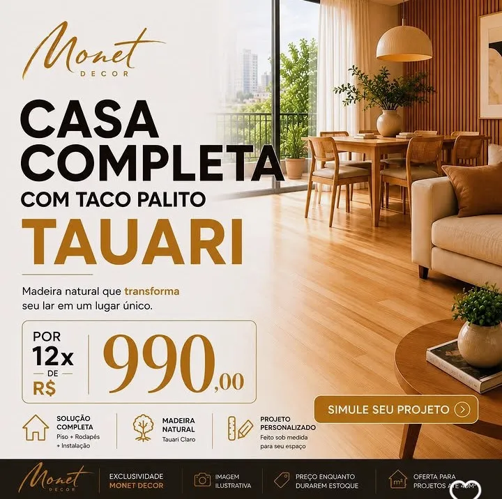 Casa Completa com taco palito TAUARI