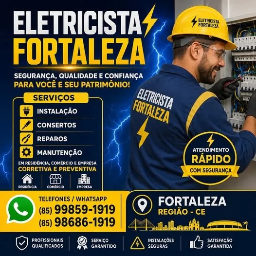 ELETRICISTA  CONSERTOS  MANUTENÇÃO  FORTALEZA (85) 99858-1919